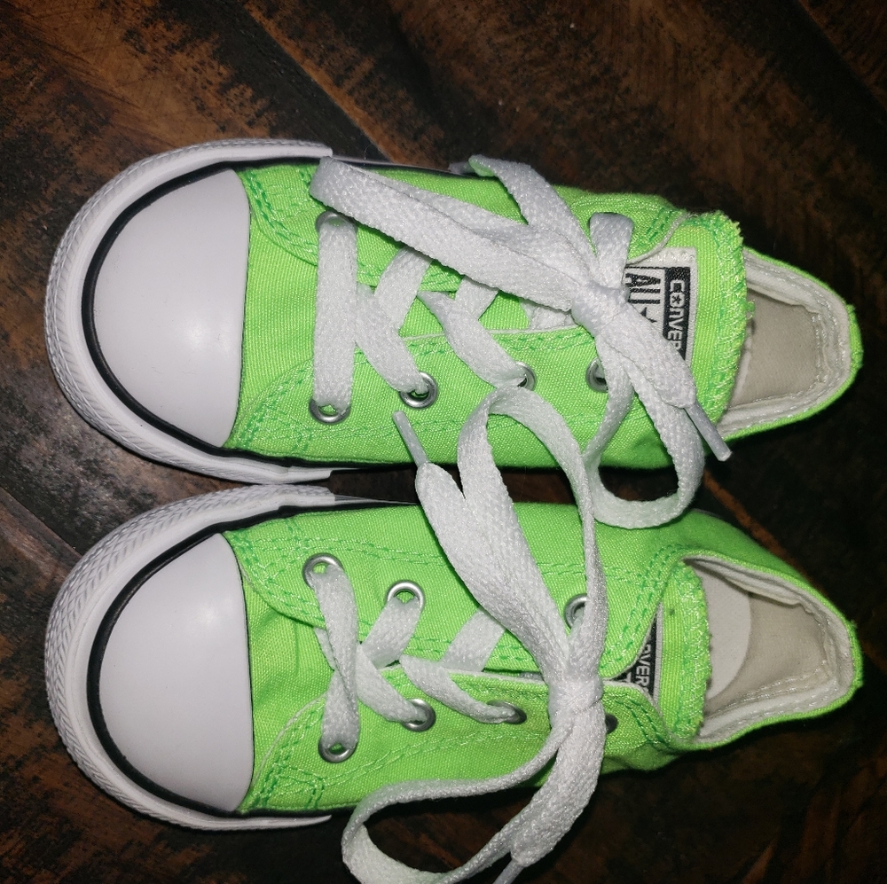 Toddler Converse - Neon Green - Never Worn